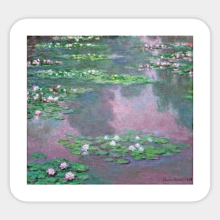 Waterlilies (1905) by Claude Monet Sticker